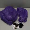 morvally Womens 47 Inches Purple Long Braided Ponytail Wig - Anime Cosplay Wigs for Women Halloween Costume Party (Purple, Adults)