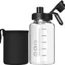 Glass Shaker Bottle,22oz BPA-Free Odorless Shaker Bottle with 304 Stainless Steel Ball and Removable Cleaning Brush for Fitness Protein Mixes(1Pack)