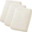 Individual Couch Cushion Covers,Stretch Sofa Covers for 3 Cushion Couch,Thick Seat Slipcovers Furniture Protector,3 Seater,Ivory White (3 Seat Cushion)