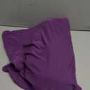 2pcs Chair Covers Stretch Parsons Skirt, Durable Washable Universal Chair Slipcover, Super Fit Spandex Chair Seat Protector Cover for Hotel, Ceremony, Home(Purple)