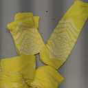HCS Hospital Socks with Grips for Women & Men (6 Pairs) - 360 Hospital Grip Socks for Women, Men, Elderly, Seniors - Non Slip Sock, All-Around Tread - Fall Risk Patient Slippers (Yellow, Regular) (Universal)