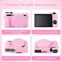 7 x Camera Case for Canon Powershot G7X Mark II Digital Camera, Silicone Camera Case with Removable Lens Cover Soft Protective Case Scratch-Resistant Slim Camera Accessories (Pink)