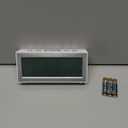 ALANAS Battery Operated Alarm Clock, Portable Digital Clock with Large Display, Snooze, Temperature & Date, Auto-Dim Night Light for Easy Reading, Ideal for Seniors, Kids, Bedroom, Travel, Nightstand (White)