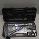 AMZCNC Hand Operated Hydraulic Crimping Tool Hydraulic Cable Lug Crimper 8 US TON 12 AWG to 00 (2/0) Electrical Terminal Cable Wire Tool Kit with 9 Die