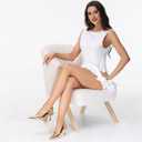 Mostrin Kitten Heels for Women Slingback Pointed Closed Toe Heels Women's Pumps Shoes for Wedding, Party, Commuting