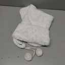 PERSONALIZED SEW WHAT FUN GIFTS White Fur Christmas Stockings with Sequin Snowflakes, 20 inch Length, Gold or Silver Snowflakes (Silver)