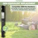 Terre Products, 21" Lawn Mower Blade - Compatible with Craftsman, Troy-Bilt, Cub Cadet | Replaces 742-0741A, 942-0741A | OEM Replacement Mulching Blade | Bow Tie Center Hole