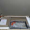 HOOBRO Cat Litter Box Enclosure Furniture, 2 in 1 Hidden Litter Box Furniture with Shelf, Double Litter Box Cabinet with 2 Dangling Plush Balls and 1 Toy Ball, Greige and Black BG78MW01