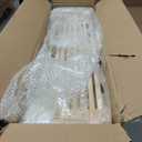 FurrFinesse Foldable Wooden Playpen, Large Baby Gate Playpen with Door for Toddler and Babies, Safe Play Area Kids Activity Center (26" Tall, 8-Panel)