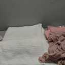 Sofa Cover for 3 Cushion Couch, Sectional Couch Cover Washable, Geometrical Jacquard Futon Couch Covers Protector for Dog, Decorative Sofa Covers with Tassels, Large, 71"x102", White