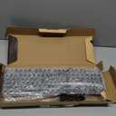 AULA F2088 Typewriter Style Mechanical Gaming Keyboard Wired,Blue Switches,Rainbow LED Backlit,Removable Wrist Rest,Media Control Knob,Retro Punk Round Keycaps,USB Wired Computer Keyboard