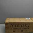 Airensky 2 Inch Memory Foam Mattress Topper, Cooling Gel Infused High Density Queen (60"x80") Topper with Removable Skin-friendly Cover, Bed Topper for Pressure Relief Back Pain, CertiPUR-US Certified
