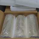 Glass Cylinder Vases Set of 6, Hewory Glittery Gold Vase for Centerpieces, Hurricane Candle Holders for Pillar or Floating Candle, Round Tall Vase for Wedding Anniversary Events Home Table Decor