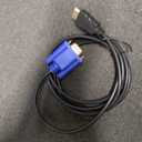 1-5M Hot Digital 1080P Display Output Male to Male Av Adapter Cord Hdmi-Compatible to Vga Converter for Pc HDTV