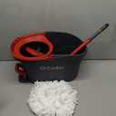 O-Cedar EasyWring Microfiber Spin Mop, Bucket Floor Cleaning System, Red, Gray, Standard