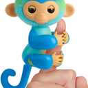 Fingerlings 2023 NEW Interactive Baby Monkey Reacts to Touch  70+ Sounds & Reactions  Leo (Blue)