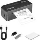 Joysea 4x6 Wireless Bluetooth Thermal Shipping Label Printer | For Small Business, Compatible with Amazon, Shopify, USPS & Other Platforms, Black