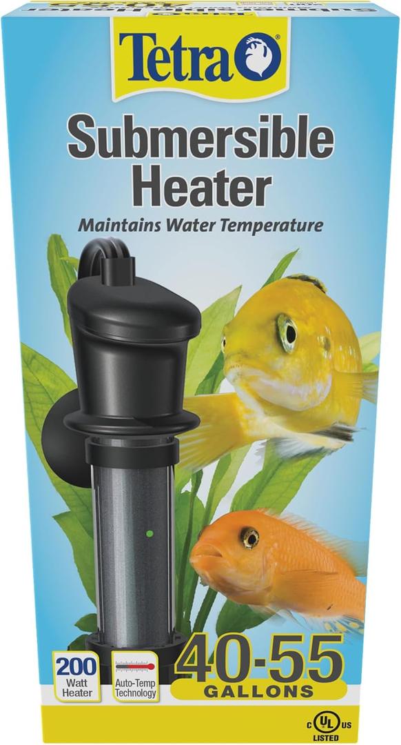 Tetra Submersible Heater With Electronic Thermostat, 200-Watt (40-55 Gallon)