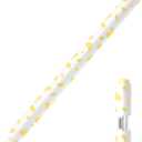 Cow Print Pencil Case for Apple Pencil (USB-C), Comfortable Grip, Side Thin Silicone Sleeve, Supports magnetic attachment. (Yellow)