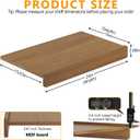 Wire Rack Covers for Shelves, Premium Engineered Wood Wire Shelf Covers for Pantry, Closet(5pcs, 24" W x 16" D), 24"W16"D