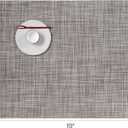 Chilewich Mini Basketweave Placemats, Woven Rectangle Placemats Set of 4, 14"x19"