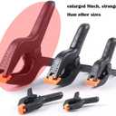 ONDY 2 Pack Of 9 Large Spring Clamps Heavy Duty Nylon Muslin Woodworking Clamps Photo Studio Backdrops Backgrounds Clamps Set, the Jaws Have a Maximum Opening of 4"
