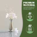 2Pcs Acrylic Bead Drop Crystal Flower Stem Branches Artificial Bouquet Floral Picks for Wedding DIY Crafts Christmas Tree Decorations (11.8 inch)