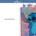 Disney Lilo and Stitch Tab Journal Notebook, Spiral Bound, 96 Lined Pages, 8 x 7 inches, Purple