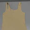 Artfish Women's Scoop Neck Sleeveless Knit Ribbed Fitted Casual Crop Tank Top, Size Small