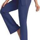 Willit Women's Yoga Pants 27"/29"/31"/33" Flare Leggings Bootcut High Waist Tummy Control Workout Pants with Pockets, Size Large