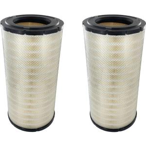 RS3534 2Pcs Engine Air Filter 25.4" x 12.8" Compatible with Kenworth T800 W900 W900L Peterbilt 378 379 388 389 Western Star 4900 EX FA SA Replace AF25248 LAF3302 46863 6863 6863 TR518