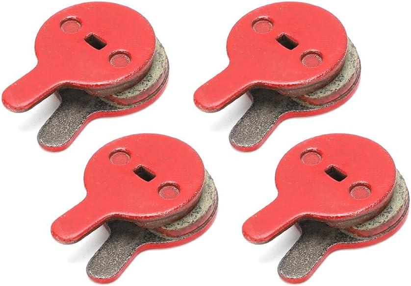Bike Disc Brake Pads, Bicycle Resin Oil Brakes Pad Semi Metal Smooth Braking Low Noise Replacement Bicycle Pads Kit Cycling Mute 026 Accessory Set for BOL BB8 Mountain Electric Scooters 4 Pairs