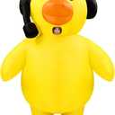 Seenelling Inflatable Duck Costume for Adult Funny Halloween Full-body Costumes Cosplay Party Outfit Funny Blow up Animal Suit for Halloween Carnival Cosplay Group Theme Events (Yellow)