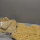 Bath Rugs Set 3 Pieces Bathroom Mat Soft Absorbent Plush Shaggy Soft Floor Non Slip Shower Bath Tub Machine Washable (Honey Gold-Strip, 20"x32"/20"x20"/17"x24")