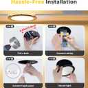 Ensenior 12 Pack 4 Inch LED Recessed Ceiling Light Black, Dimmable, 2700K-5000K 5CCT, 750LM 9W 120V, High Brightness Canless Wafer Downlight - ETL&FCC&IC