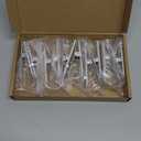 10 Pcs Pegboard Accessories Clips Pegboard Clips Metal Accessories Hook Attachment Peg Board Clip for Crafts Kitchen Bathroom Room Office Wall Organize Storage Display (White)