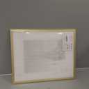 upsimples 16x20 Picture Frame, Display Pictures 11x14 with Mat or 16 x 20 Without, Wall Hanging Poster Frame, Gold, 1 Pack