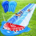 TOY Life Water Slide - Summer Fun for Kids Ages 4-8, Backyard Waterslide with Slippery Surface, Outdoor Playtime Essential
