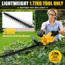 20" Cordless Hedge Trimmer for Dewalt 20V MAX Battery Tool Only