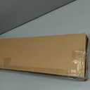 Cordless Faux Wood Blinds 26" W x 48" H, 2 Inch Slat Horizontal Windows Blinds with Crown Valance, Room Darkening Blinds, White Blinds for Home Interiors.