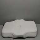 Osteo Cervical Pillow for Neck Pain Relief, Hollow Design Odorless Memory Foam Pillows with Cooling Case, Adjustable Orthopedic Bed Pillow for Sleeping, Support for Side Back Sleepers (Standard High(24.5*16.5*5.2/4.1 inches), White)