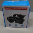 Car Cup Holder, Car Window Multifunctional Organizer, Vehicle Door Side Hanging Rack, Cell Phone Storage Box, Plug & Play Vehicle Storage with Sponge Pads, for Most Cars (Black #B) (1 PC)