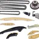 Timing Chain Kit Replacement for 2014-2018 VW Jetta Golf Passat Beetle Audi A4 A6 TT 1.8L 2.0L TFSI TSI 06K109158AA 06H105209AT 06H109467AF 06K109467K