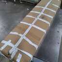 King Size Bed Frame and Headboard,Vertical Channel Tufted Wingback No Box Spring Needed, Mattress Foundation, Easy Assembly, Beige