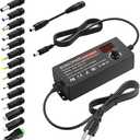 SHNITPWR 3V ~ 24V 3A 72W Power Supply Adjustable DC 3V 5V 6V 9V 12V 15V 16V 18V 19V 20V 24V Variable Universal AC/DC Adapter 100V-240V AC to DC Converter with 14 Tips 5.5x2.5mm 4.0x1.7mm 3.5x1.35mm
