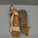 DREAM PAIRS Women's Open Toe Buckle Ankle Strap Platform Wedge Sandals Women 2025 Size:7.5