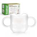 haakaa Silicone Toddler Cups, BPA Free Drop-proof Training Cups for Baby 6 Months+, 5 Ounce (Clear)