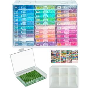 YBUTVY Diamond Art Trays with Lids, 30PCS Diamond Painting Trays with Lids  Diamond Painting Storage, Diamond Painting Accessories for Diamond Art Beads (1 Pack)