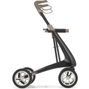 byACRE Carbon Ultralight Rollator Walker - 10.6 lbs Adult Walkers with 4 Wheels and Seat - Lightweight Seated Walkers with Wheels - Foldable Rolling Walker with Seat - Walker for Adults