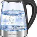 MEGAWISE 1.8L Electric Kettle CX-817 - Fast Boil, Auto Shut-Off, Boil-Dry Protection, (1.8L) (1.9 Quarts)